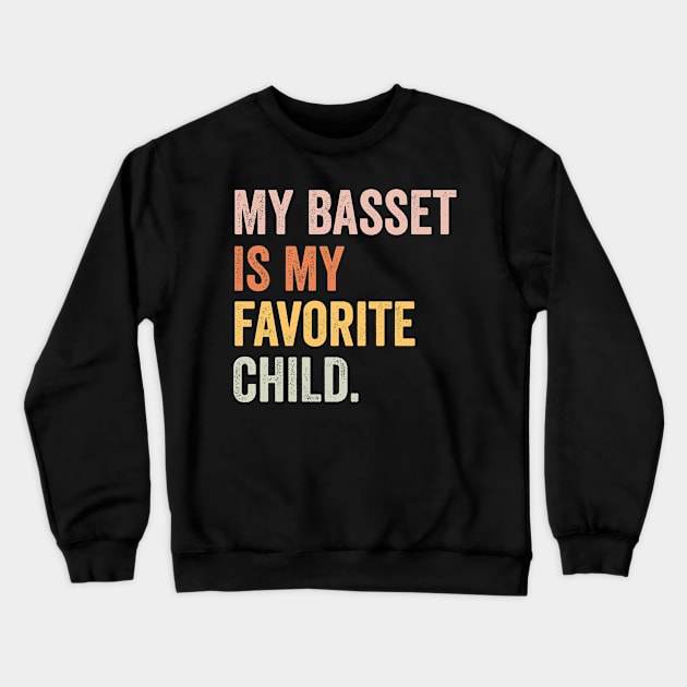 basset hound dog lover Crewneck Sweatshirt by Pharmacy Tech Gifts